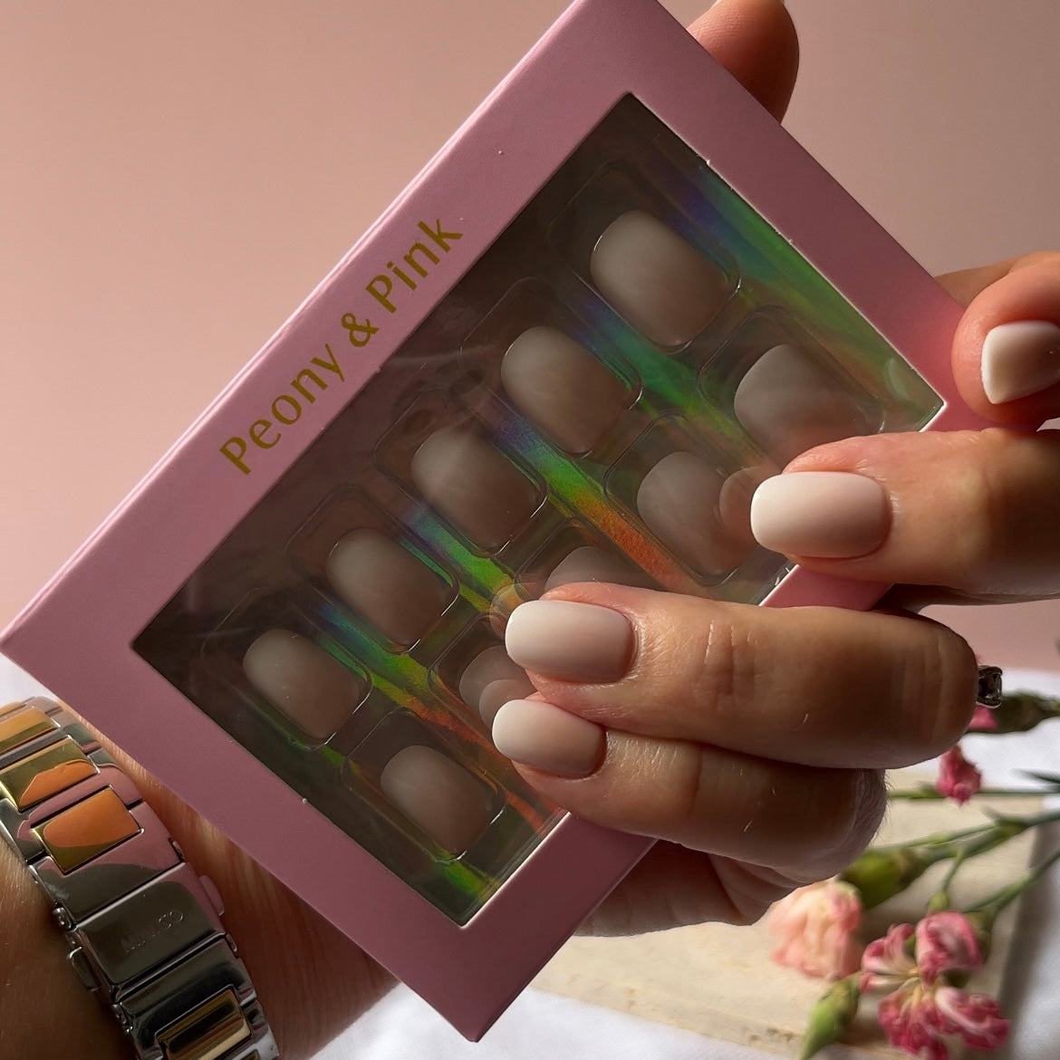 Vanilla Fade - Extra Short Ombré Gel Press On Nails