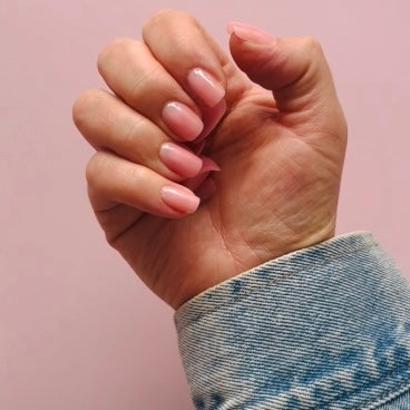 Pink Petal - Final Stock | Short Square Solid Pink Gel Press On Nails